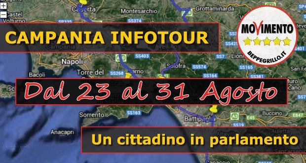 Campania infotour, un cittadino in Parlamento m5s infotour campania-angelo-tofalo