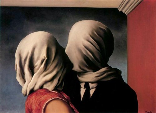 Quadro Magritte gli amanti