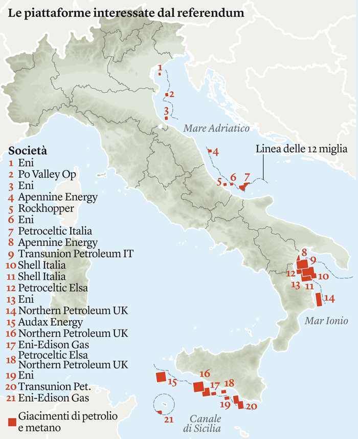 PIATTAFORME REFERENDUM TRIVELLE VOTA SI