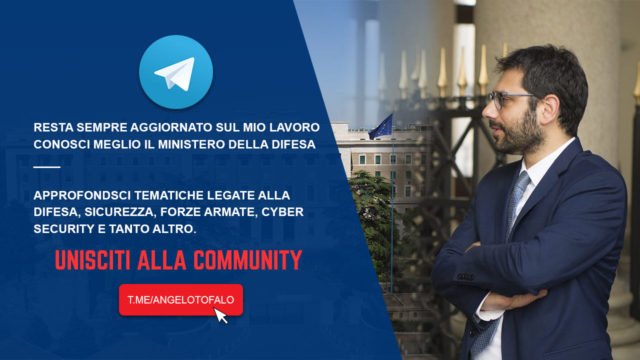 telegram angelo tofalo community difesa sicurezza cyber security sicurezza cibernetica ministero difesa forze armate
