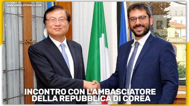 incontro-con-ambasciatore-repubblica-di-corea-angelo-tofalo-sottosegretario-ministero-della-difesa-movimento-5-stelle Jong-hyun CHOI