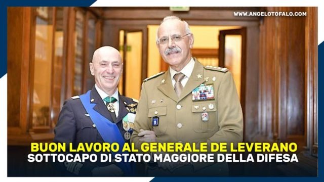 De Leverano Sottocapo Stato Maggiore Difesa