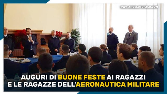ministero difesa angelo tofalo pranzo aeronautica militare auguri buone feste