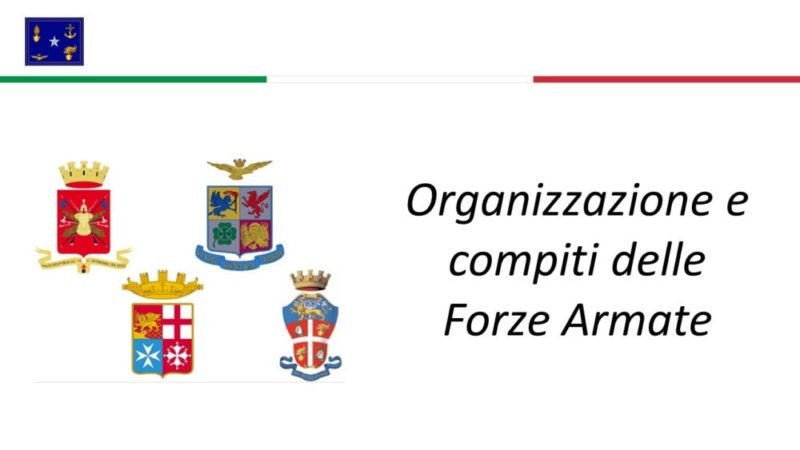 organizzazione e compiti delle forze armate
