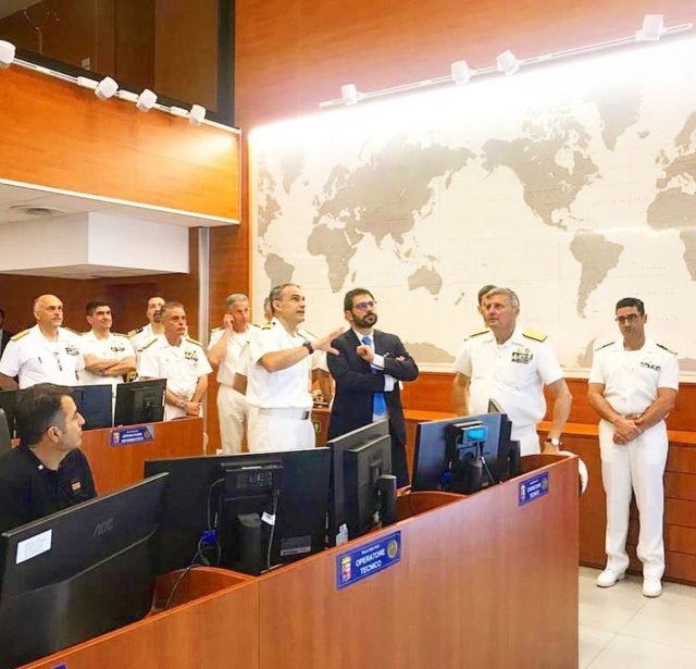 Morning update briefing del Comando in capo della Squadra navale (CINCNAV) angelo tofalo sottosegretario di stato ministero difesa