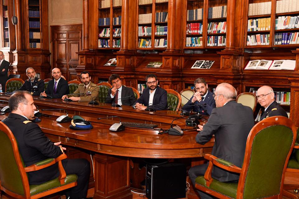Angelo Tofalo Salvatore Micillo Alberto Rosso Fabrizio Curcio Terra dei Fuochi collaborazione tra Aeronautica e Presidenza del Consiglio