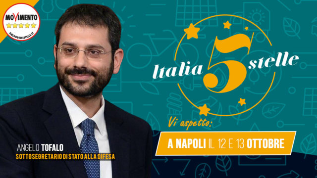 angelo tofalo italia 5 stelle napoli 2019 mostra d'oltremare