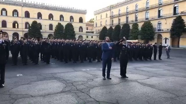 il Sottosegretario di Stato alla Difesa Angelo Tofalo visita la Scuola Allievi Carabinieri con il Comandante delle Scuole Dell’Arma