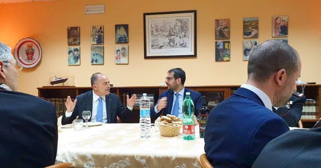 Il Sottosegretario di Stato alla Difesa Angelo Tofalo e Nicola Gratteri, Procuratore Capo DDA Catanzaro