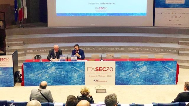 Il Sottosegretario di Stato alla Difesa Angelo Tofalo a ITASEC20 quarta conferenza nazionale sulla sicurezza informatica