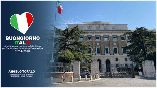angelo tofalo sottosegretario ministero difesa buongiorno italia forze armate coronavirus