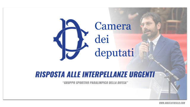 Sottosegretario-Ministero-Difesa-Tofalo-risponde-interpellanza-urgente-su-Gruppo-Sportivo-Paralimpico-della-Difesa