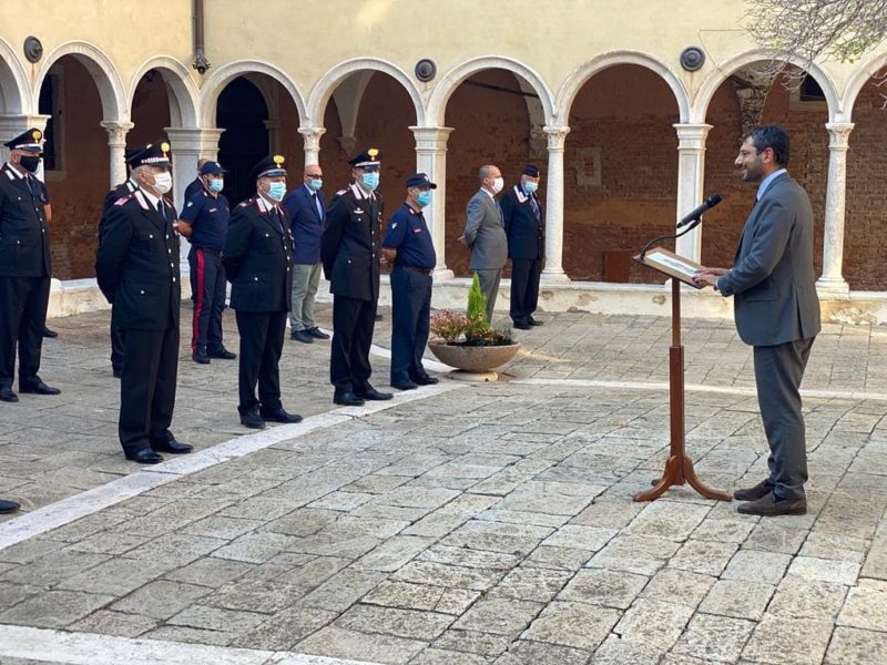 Il Sottosegretario Tofalo visita il Comando Provinciale Carabinieri di Venezia