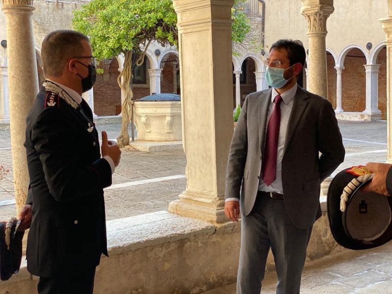 Il Sottosegretario Tofalo visita il Comando Provinciale Carabinieri di Venezia