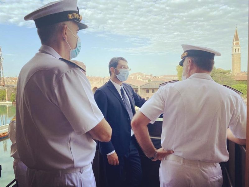 Il Sottosegretario alla Difesa Tofalo in visita all Istituto di Studi Militari Marittimi di Venezia