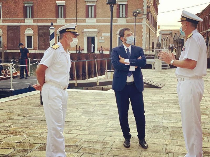 Il Sottosegretario alla Difesa Tofalo in visita all Istituto di Studi Militari Marittimi di Venezia