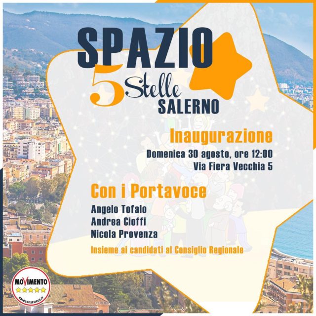 Inaugurato lo Spazio 5 Stelle a Salerno