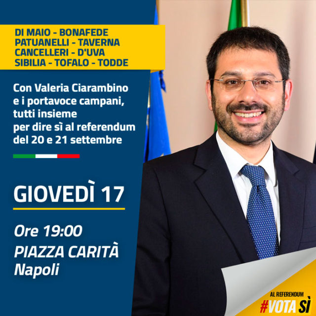 Taglio parlamentari Napoli