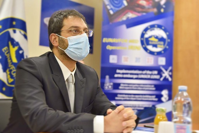 Angelo Tofalo Visita il Quartier Generale di EUNAVFOR MED Operazione Irini (1)