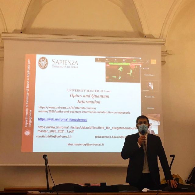 Angelo Tofalo alla Sapienza Università di Roma