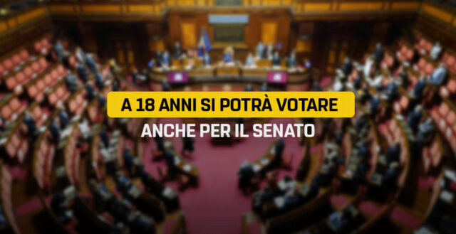 Elezioni, Senato votano anche i diciottenni