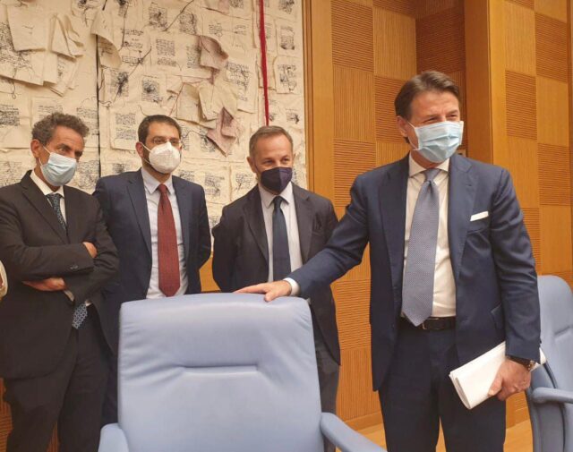 Salerno Partecipa alle amministrative2021 con Giuseppe Conte e il M5S Andrea Cioffi, Angelo Tofalo, Nicola Provenza e Giuseppe Conte