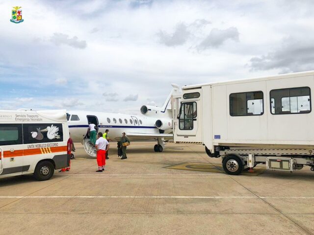 Falcon 50 del 31° Stormo dell'Aeronautica Militare salva bimbo di 10 giorni
